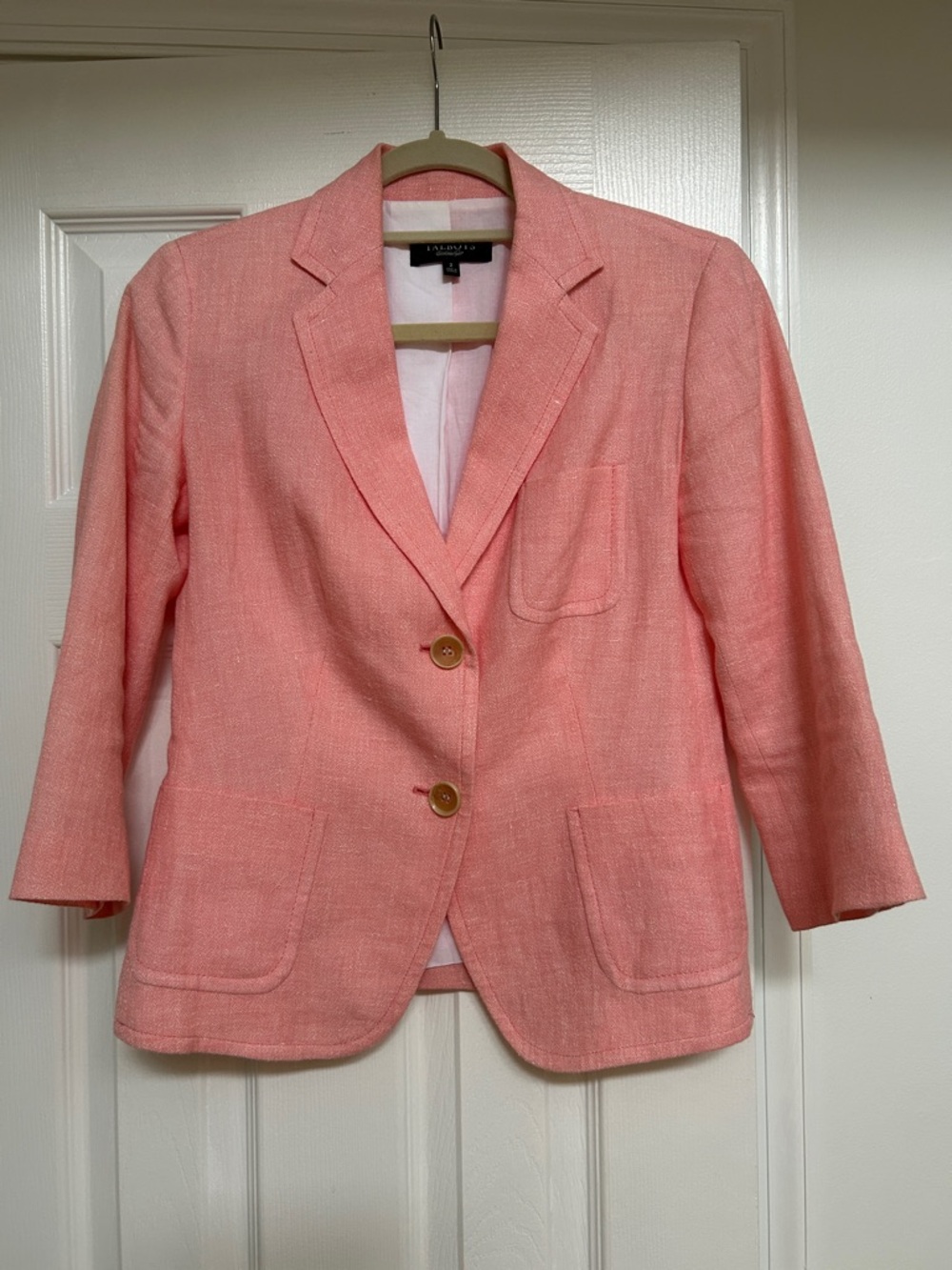 Talbots Coral Pink Tailored Blazer